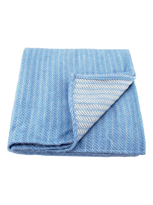 Plaid ou couvre-lit 100% laine - Kiabi Plaid ou couvre-lit 100% laine - Kiabi