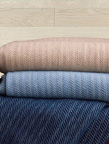 Plaid ou couvre-lit 100% laine