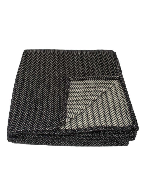 Plaid ou couvre-lit 100% laine - Kiabi Plaid ou couvre-lit 100% laine - Kiabi