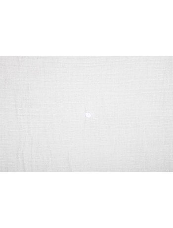 Plaid ou Edredon en gaze de coton 125 x 150 cm Pop color ecru