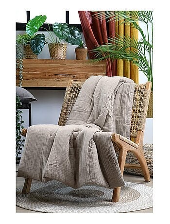 Plaid ou Edredon en gaze de coton Colors