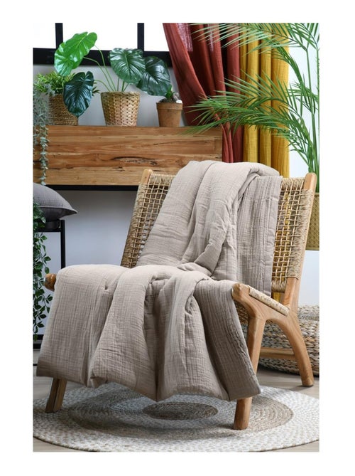 Plaid ou Edredon en gaze de coton Colors - Kiabi