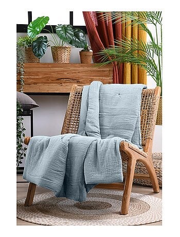 Plaid ou Edredon en gaze de coton Colors