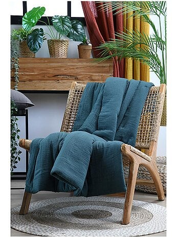 Plaid ou Edredon en gaze de coton Colors