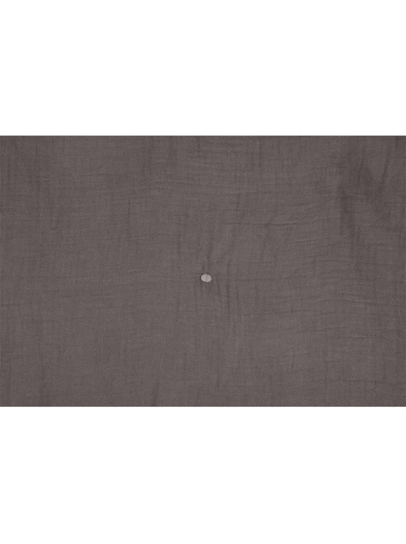 Plaid ou Edredon en gaze de coton Colors Taupe - Kiabi