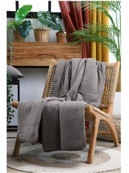 Plaid ou Edredon en gaze de coton Colors - Kiabi Plaid ou Edredon en gaze de coton Colors - Kiabi
