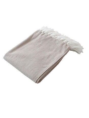 Plaid ou jeté de canapé jacquard Doby