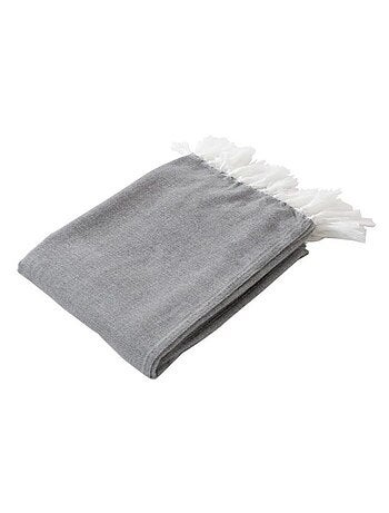 Plaid ou jeté de canapé jacquard Doby