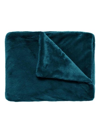 Plaid paon toucher velours