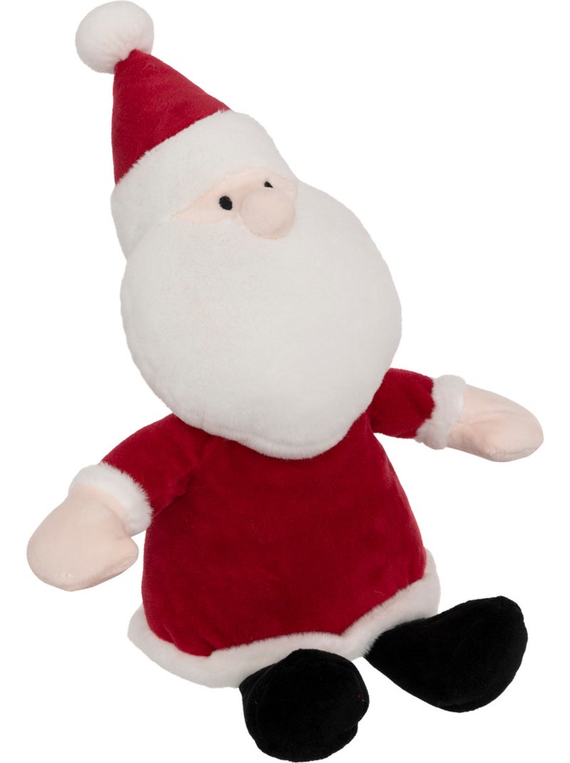 Plaid + peluche père noël Rouge - Kiabi