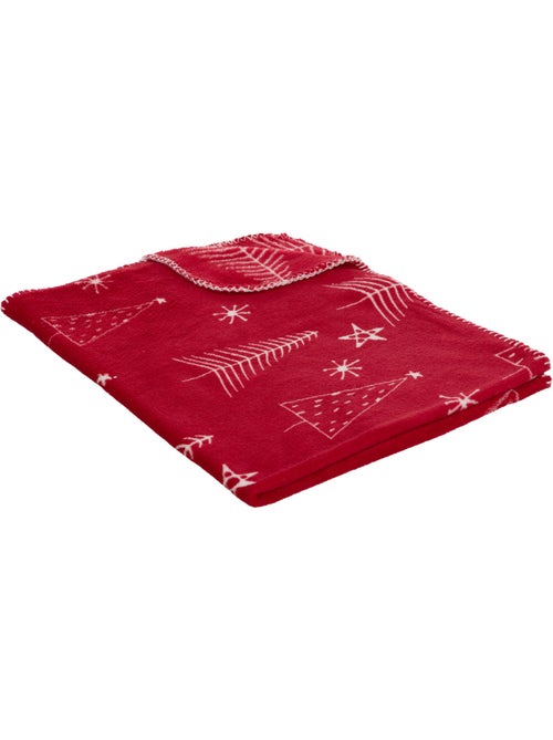 Plaid + peluche père noël - Kiabi