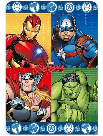 Plaid polaire 100 % polyester Avengers - Licence officielle Marvel