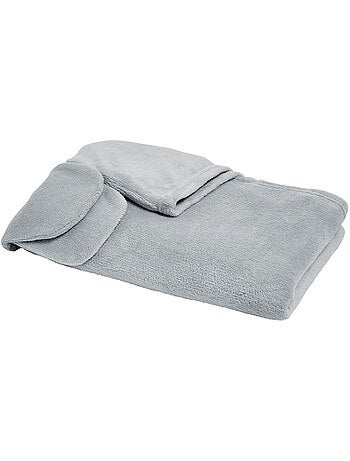 Plaid polaire à capuche