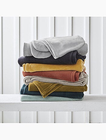 Plaid polaire à capuche