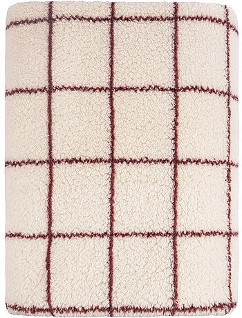 Plaid polaire à carreaux 150x200 - terre de nuit