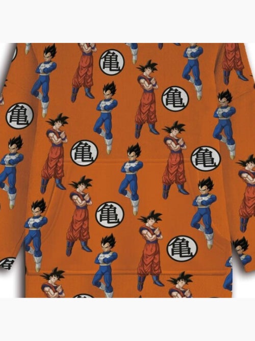 Plaid Polaire Adulte à Capuche Goku, Vegeta - Kiabi