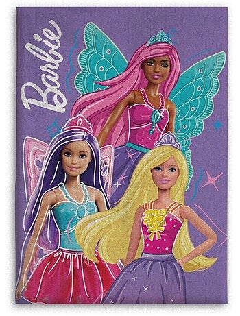 Plaid polaire Barbie - Violet