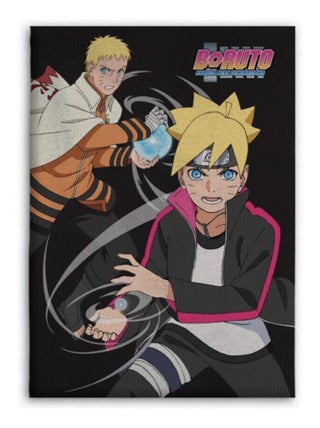 Plaid polaire Boruto - Naruto Next Generations - Noir