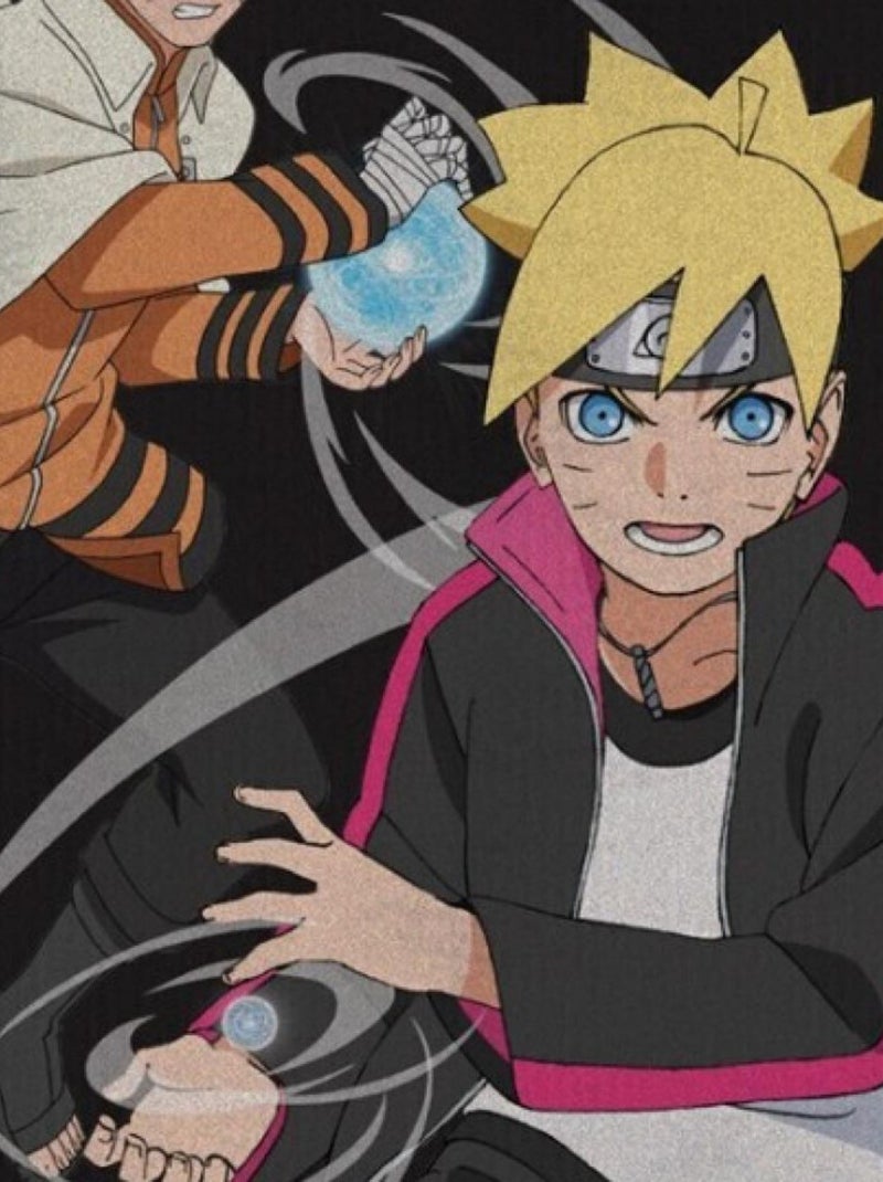 Plaid polaire Boruto - Naruto Next Generations - Noir Multicolore - Kiabi