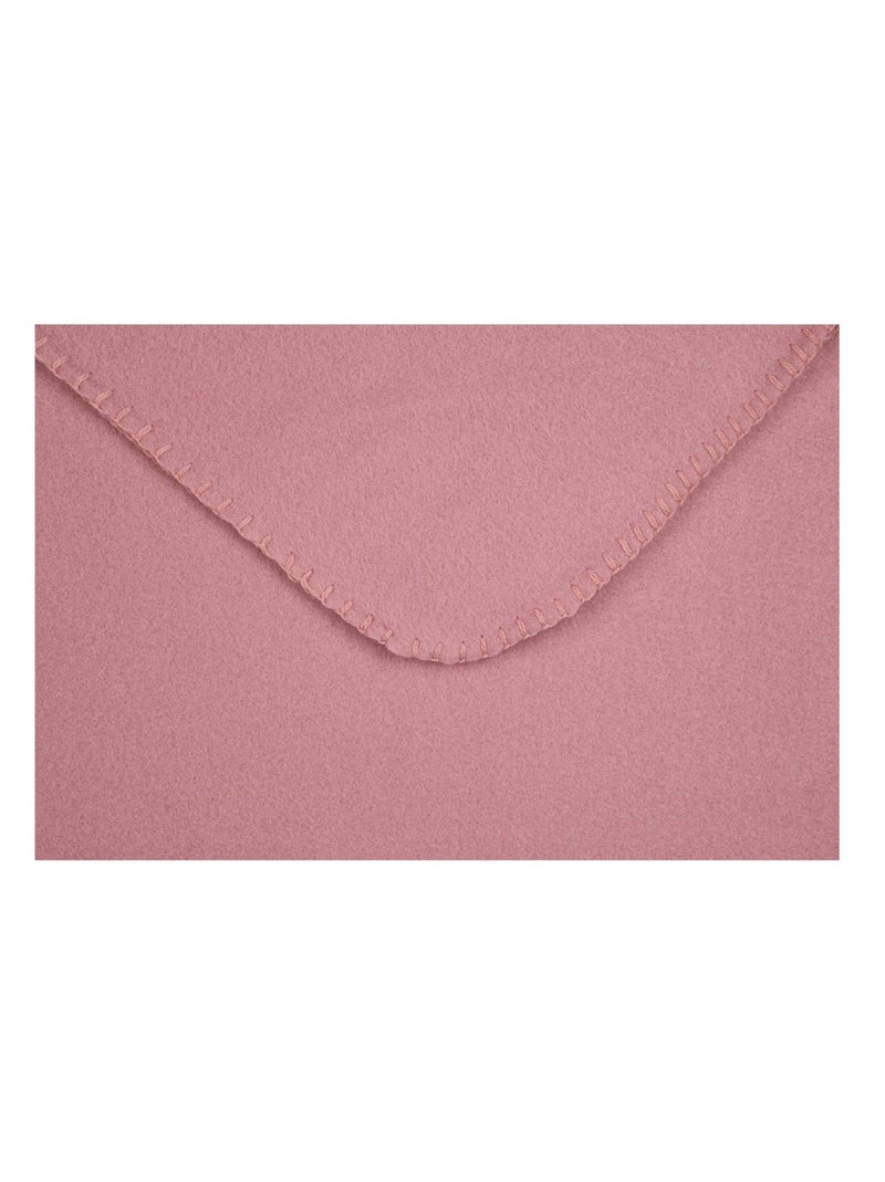 Plaid Polaire Carlton Uni Rose - Kiabi