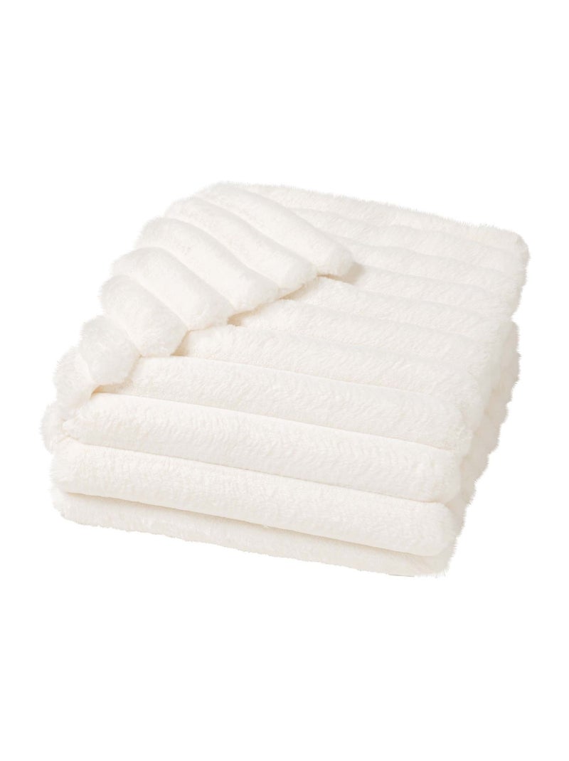 Plaid polaire chaud Boudoir - Douceur D'intérieur Beige clair - Kiabi