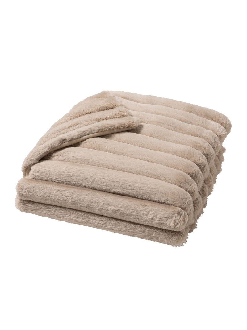 Plaid polaire chaud Boudoir - Douceur D'intérieur Sable - Kiabi