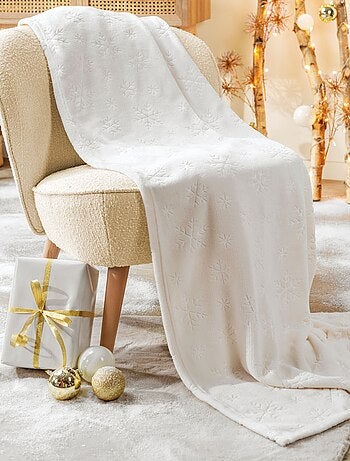 Plaid polaire chaud Flocon - Terre de Nuit