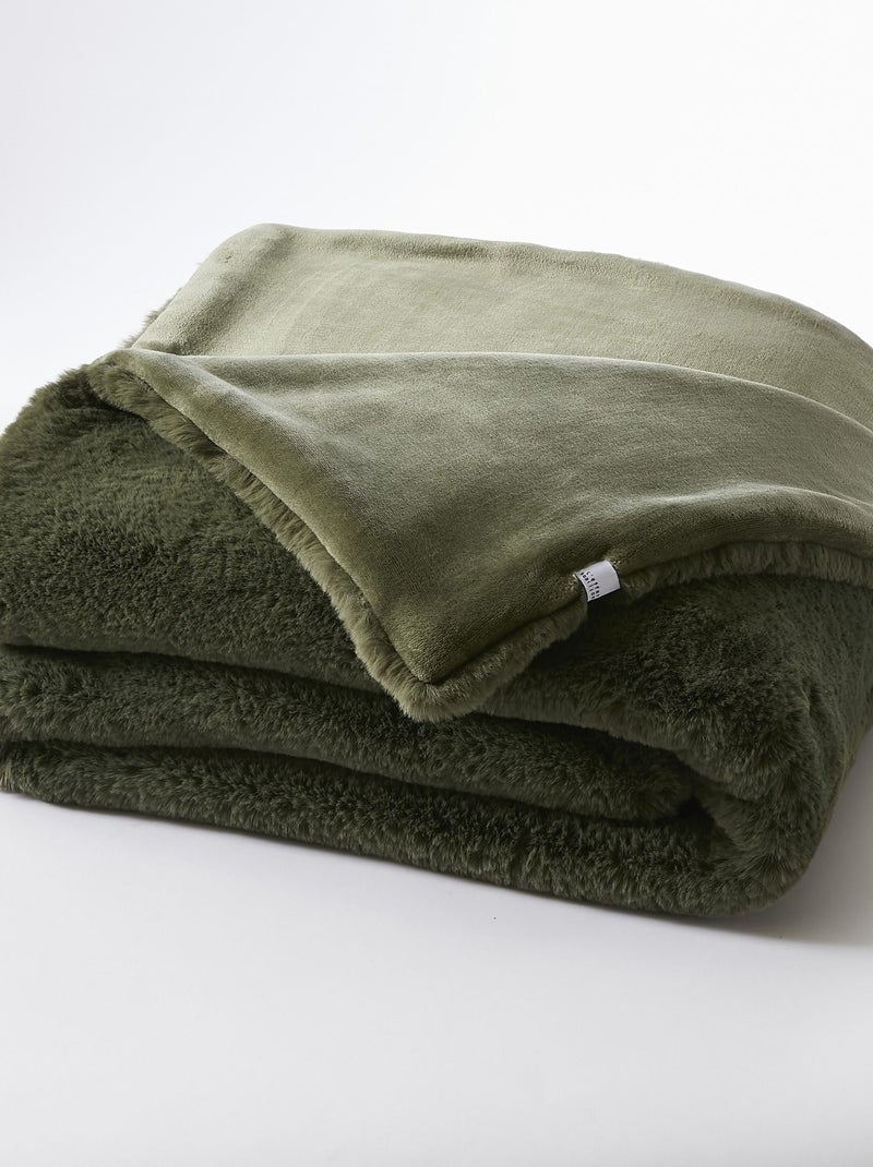 Plaid polaire chaud Odin  - Terre de Nuit Kaki - Kiabi