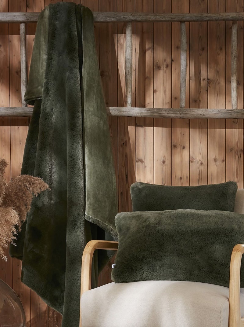 Plaid polaire chaud Odin  - Terre de Nuit Kaki - Kiabi