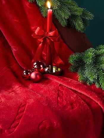 Plaid polaire chaud Sucre d'orge - Terre de Nuit