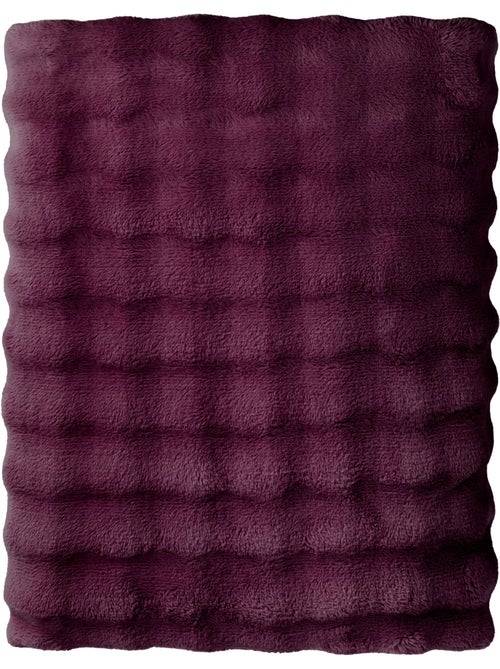 Plaid polaire cocooning bubble - terre de nuit - Kiabi Plaid polaire cocooning bubble - terre de nuit - Kiabi