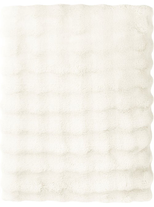 Plaid polaire cocooning bubble - terre de nuit - Kiabi Plaid polaire cocooning bubble - terre de nuit - Kiabi