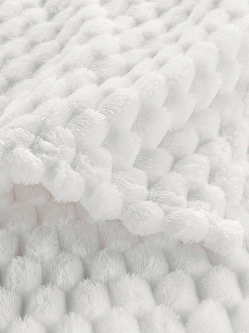 Plaid polaire cocooning Mini Frosty - Douceur D'intérieur Blanc - Kiabi