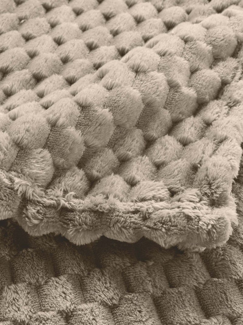 Plaid polaire cocooning Mini Frosty - Douceur D'intérieur Taupe - Kiabi