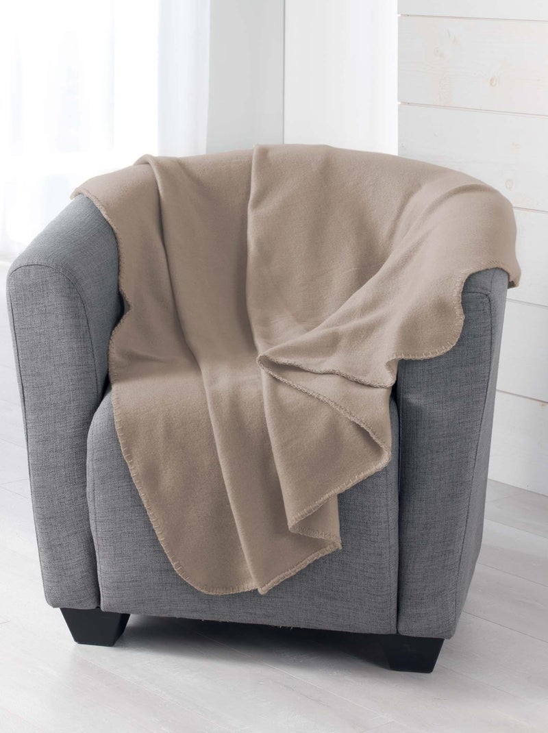 Plaid Polaire Collection Miloux Noir - Kiabi