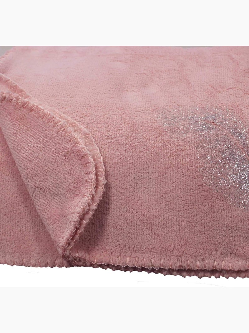 Plaid polaire Collection Plumette Gris perle - Kiabi