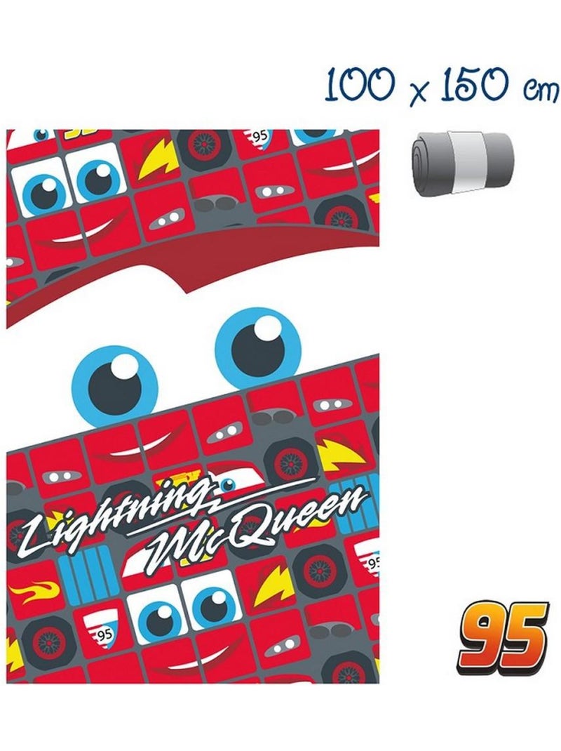 Plaid polaire disney Cars couverture enfant rouge 150 x 100 Multicolore - Kiabi