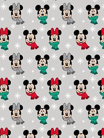 Plaid polaire Disney Mickey - Noël (avec un Bonnet de Noël inclus)