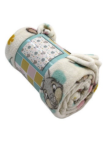 Plaid Polaire Disney visages de Bambi et Panpan - 150x110 cm
