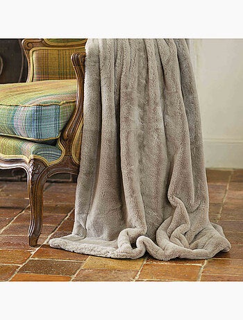 Plaid polaire double face