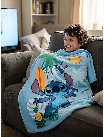 Plaid polaire enfant 100x150 cm stitch disney