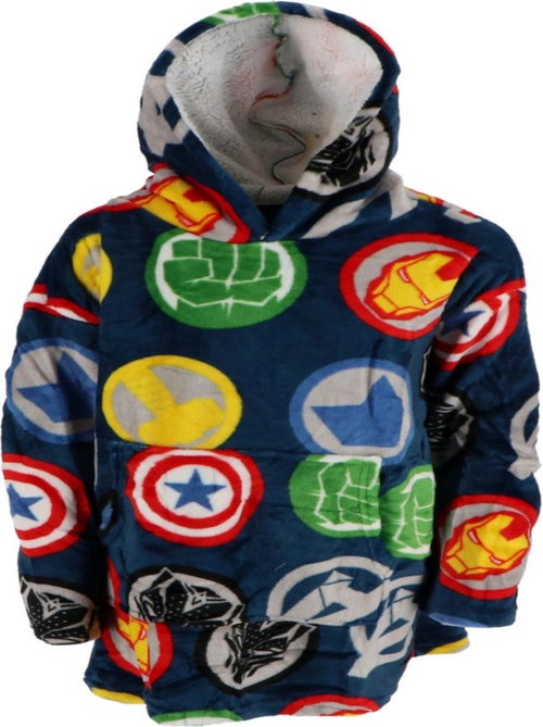 Plaid Polaire Enfant Avengers à Manches et Capuche Taille Unique 7 à 14 ans, MARVEL - Kiabi