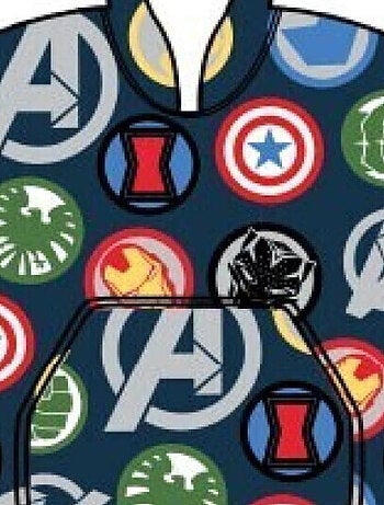 Plaid Polaire Enfant Avengers à Manches et Capuche Taille Unique 7 à 14 ans, MARVEL