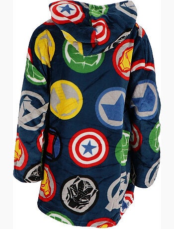 Plaid Polaire Enfant Avengers à Manches et Capuche Taille Unique 7 à 14 ans, MARVEL