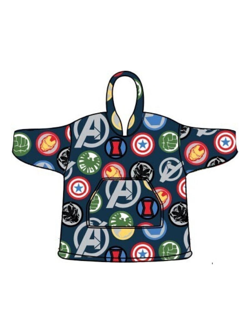 Plaid Polaire Enfant Avengers à Manches et Capuche Taille Unique 7 à 14 ans, MARVEL Multicolore - Kiabi