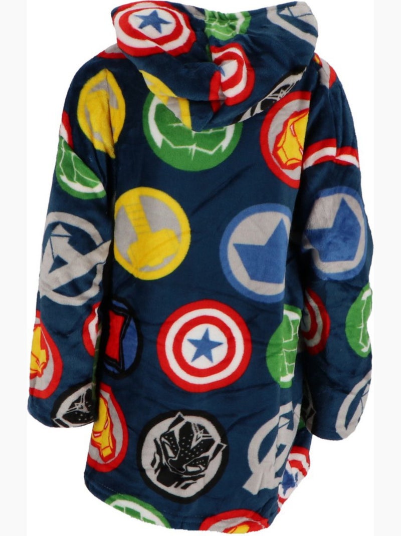 Plaid Polaire Enfant Avengers à Manches et Capuche Taille Unique 7 à 14 ans, MARVEL Multicolore - Kiabi