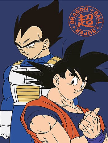 Plaid Polaire Enfant Bleu Goku