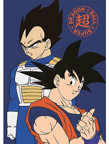 Plaid Polaire Enfant Bleu Goku