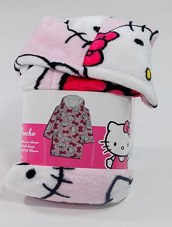 Plaid Polaire Enfant Hello Kitty à Manches et Capuche Taille Unique 7 à 14 ans, PAPILLON