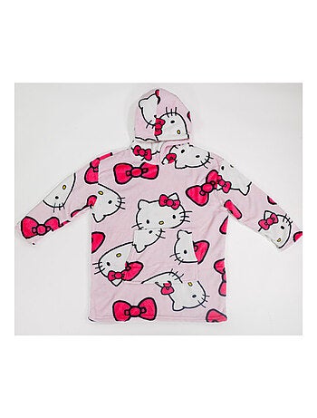 Plaid Polaire Enfant Hello Kitty à Manches et Capuche Taille Unique 7 à 14 ans, PAPILLON